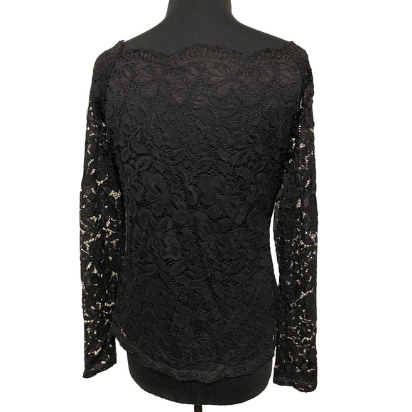 DJT Womens Forest Fairy Grunge Whimsigoth Mesh Top XL Black Off The Shoulder - Picture 1 of 14